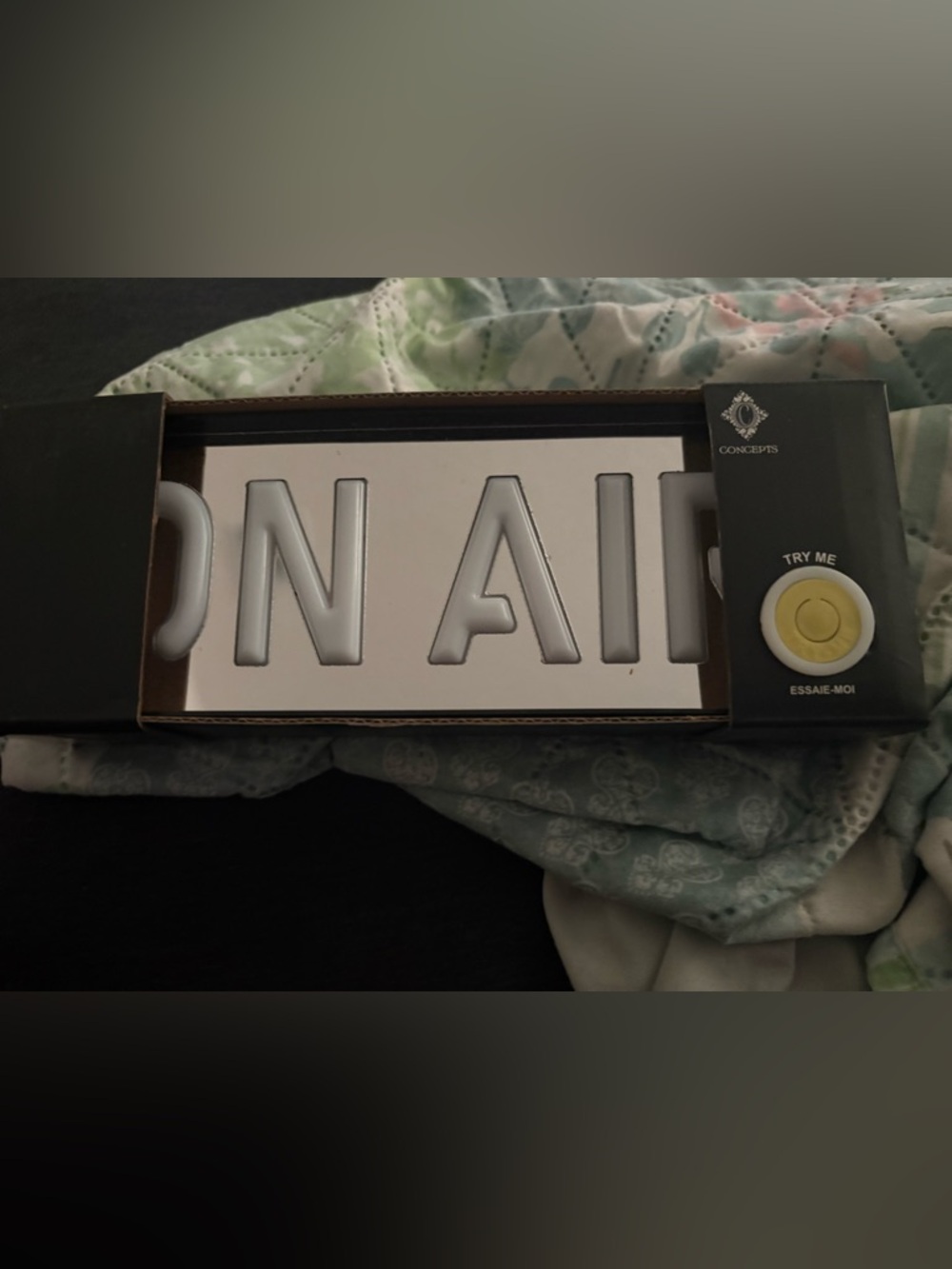 Blue "ON AIR" Illuminated Acrylic Sign -
